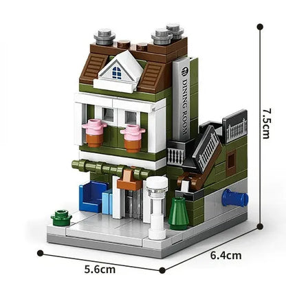 House Building Blocks Mini City Store Street View