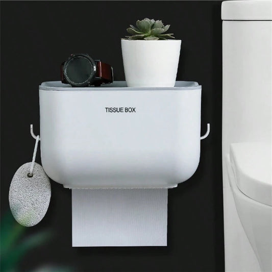 Toilet Paper Holder Wall Mount Tissue Box