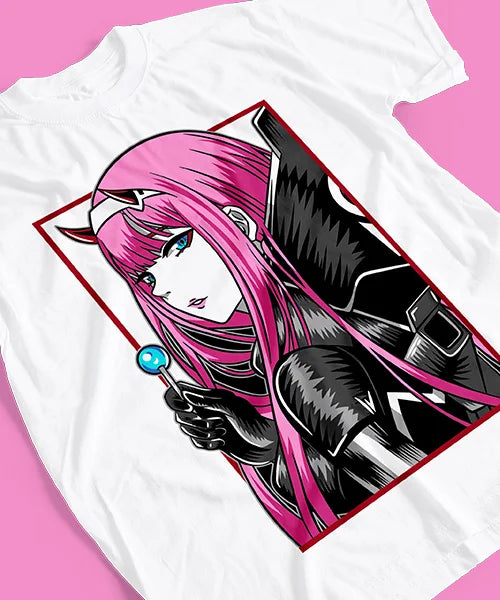 T-shirt for Anime Zero Two anime