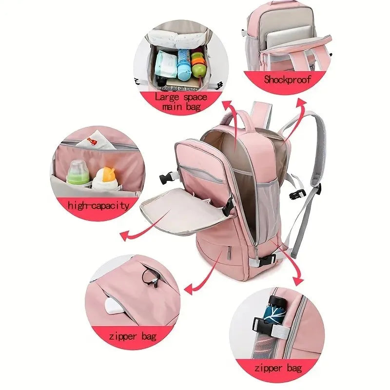 Backpack Large Capacity Journey Multifunction Travel Backpack With Shoe Storage Multilayer Luggage Bag - MyLootWare