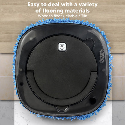 Automatic Floor Mopping Robot Universal Wheel Smart Mopping Robot with Water Tank Vacuum and Mop Cleaning Robot - MyLootWare