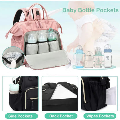 Large Capacity Diaper Bag  Backpack for Women