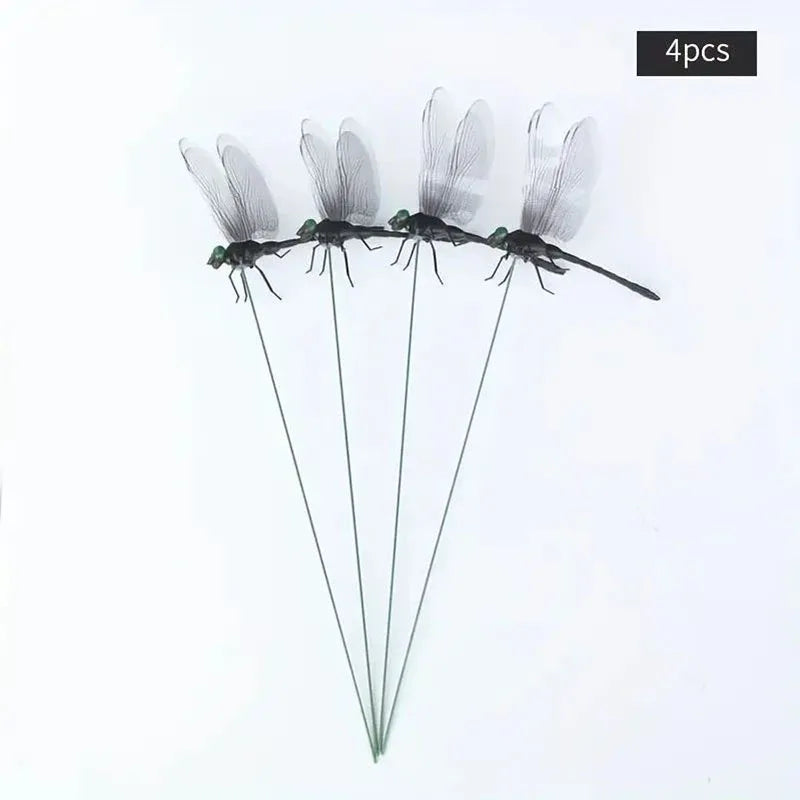 4 Outdoor Mosquito Repellent Simulation Dragonfly Stick Dragonfly Repellent Artifact - MyLootWare