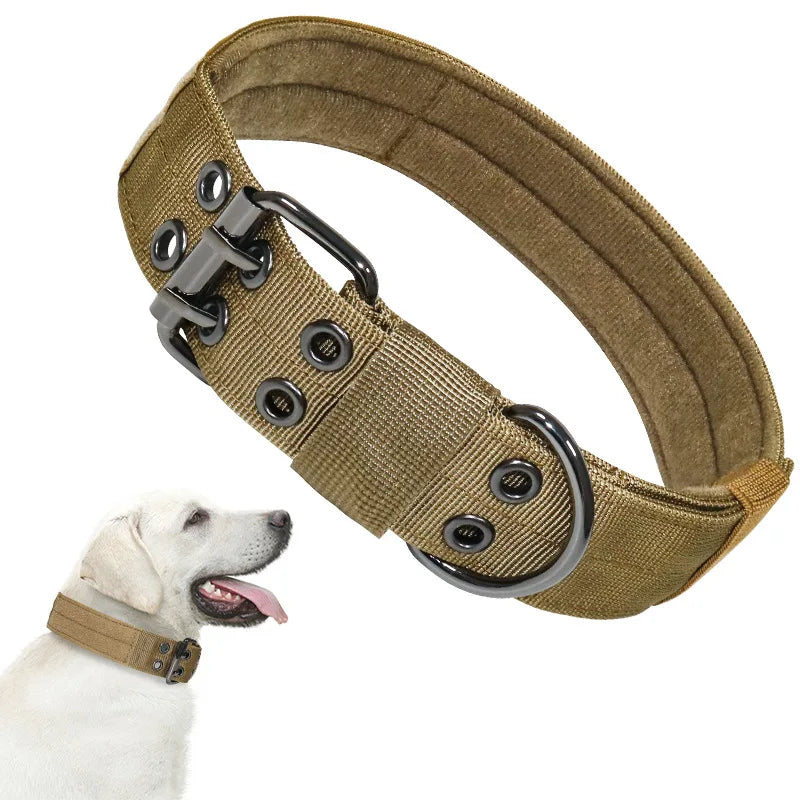 Adjustable Pet Collars Nylon Dog Collar for Small Medium Large Dogs Breathable Puppy Cat Necklace Pet Military Dog Accessories - MyLootWare