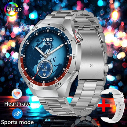 2025 New Smart Watch Men AMOLED HD Display Sports Health Tracker Waterproof Bluetooth Call Smartwatch Men For HUAWEI GT5 PRO - MyLootWare