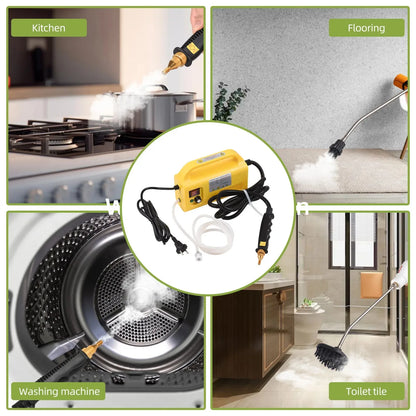 220V EU/KR Plug Multifunction Handheld Steam Cleaner Multi-plug 2500W Powerfull 3Bar Steam Cleaning Tool - MyLootWare
