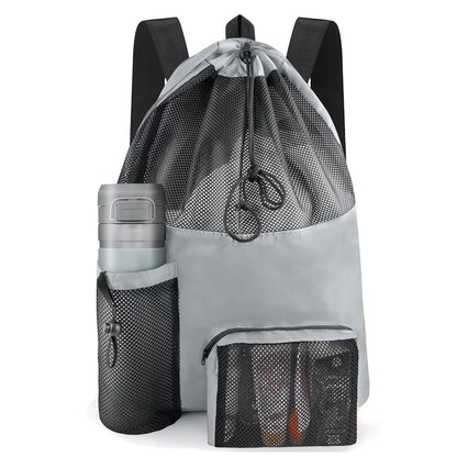 Beach Backpack, Backpack, Beach Bag That Can Store Clothes, Cosmetics, Water Cup Backpack, Washable Travel Bag - MyLootWare