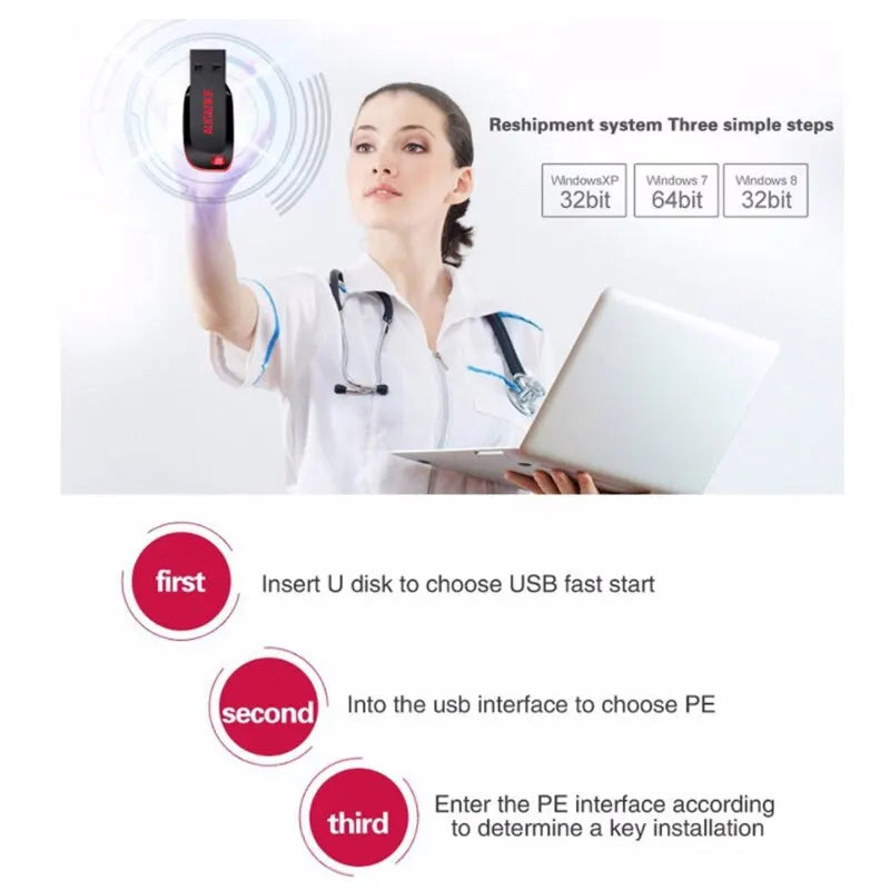 AUGAOKE USB Flash Drive 32GB 64GB 128GB for PC High Speed USB Flash Drive 128GB USB 2.0 TYPE-C 32GB 64GB 128GB Pen Drive - MyLootWare