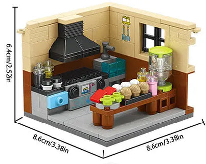 House Building Blocks Mini City Store Street View