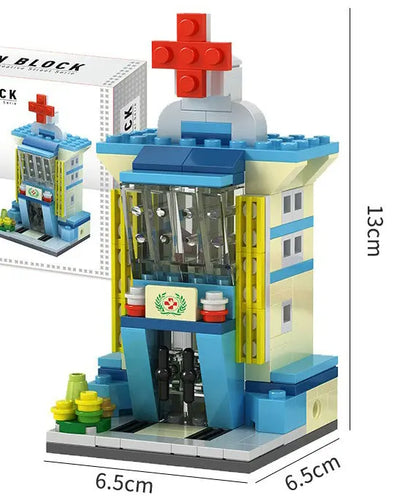 House Building Blocks Mini City Store Street View
