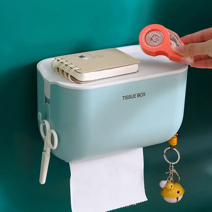 Toilet Paper Holder Wall Mount Tissue Box