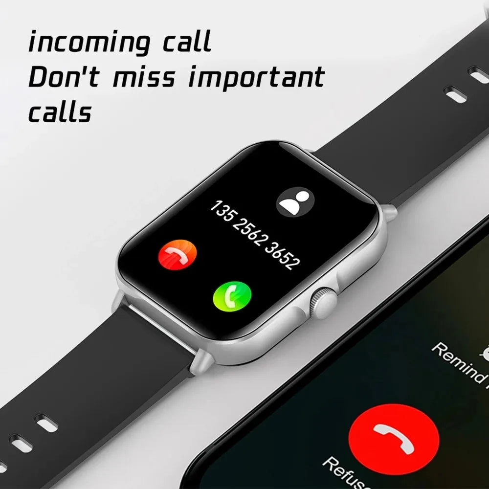 2025 2.01'' Smart Watch Bluetooth Call Play Music Smartwatch Fitness Clock Sport Waterproof Watches for Men Women iPhone Android - MyLootWare