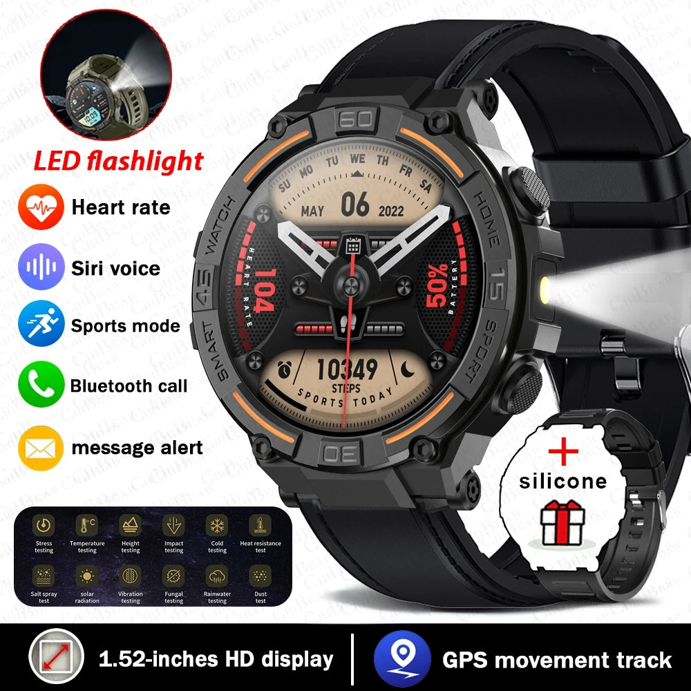 Smartwatch Military Men 360*360 HD Screen