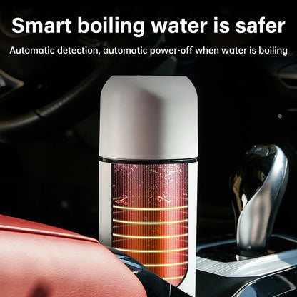 420ml Portable Car Heating Cup Electric Kettle 304 LED Smart Temperature Control Warmer Stirring Cup Heating Bottle Mixing Cup - MyLootWare
