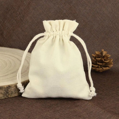 10pcs/lot Cotton Linen Gift Bag Drawstring Pouch Decoration Pocket For Jewelry Packaging Christmas Wedding Gift Bag - MyLootWare