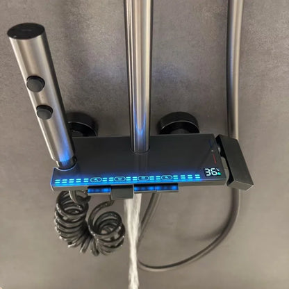 Hot Cold Shower Faucet System Set Shower Set