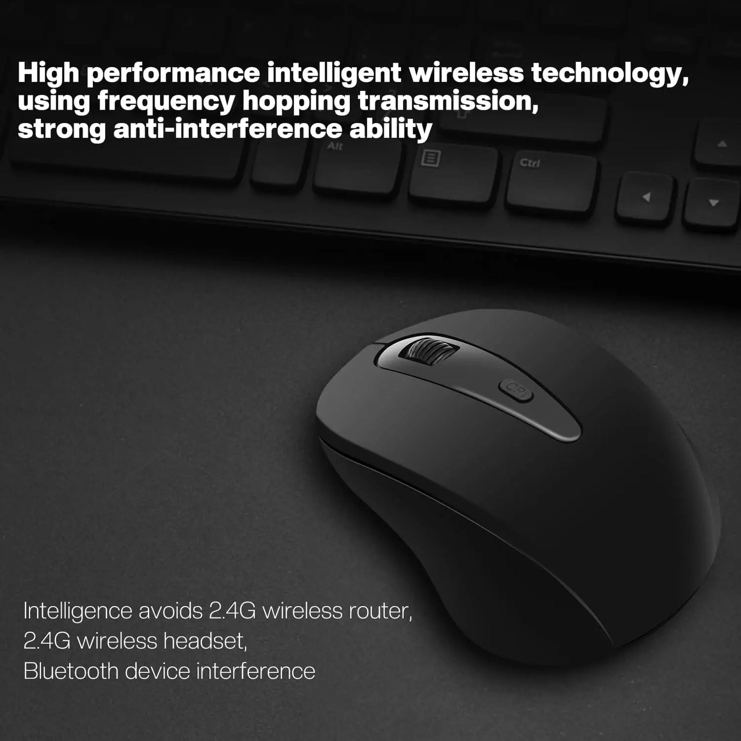 Silent Wireless Mouse for Laptop Small Compact