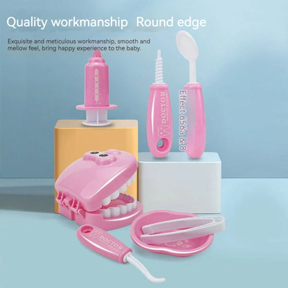 Children Montessori Toys Parent-child Interaction For Girl Boy Dentist Check Teeth Model Doctors Role Play Baby Kid Learning Toy - MyLootWare