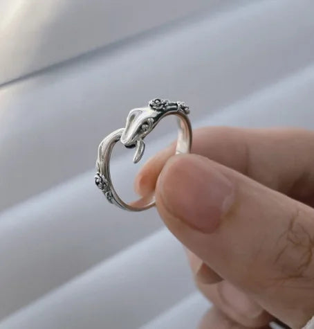 Spiritual Slytherin Snake Opening Ring for Women