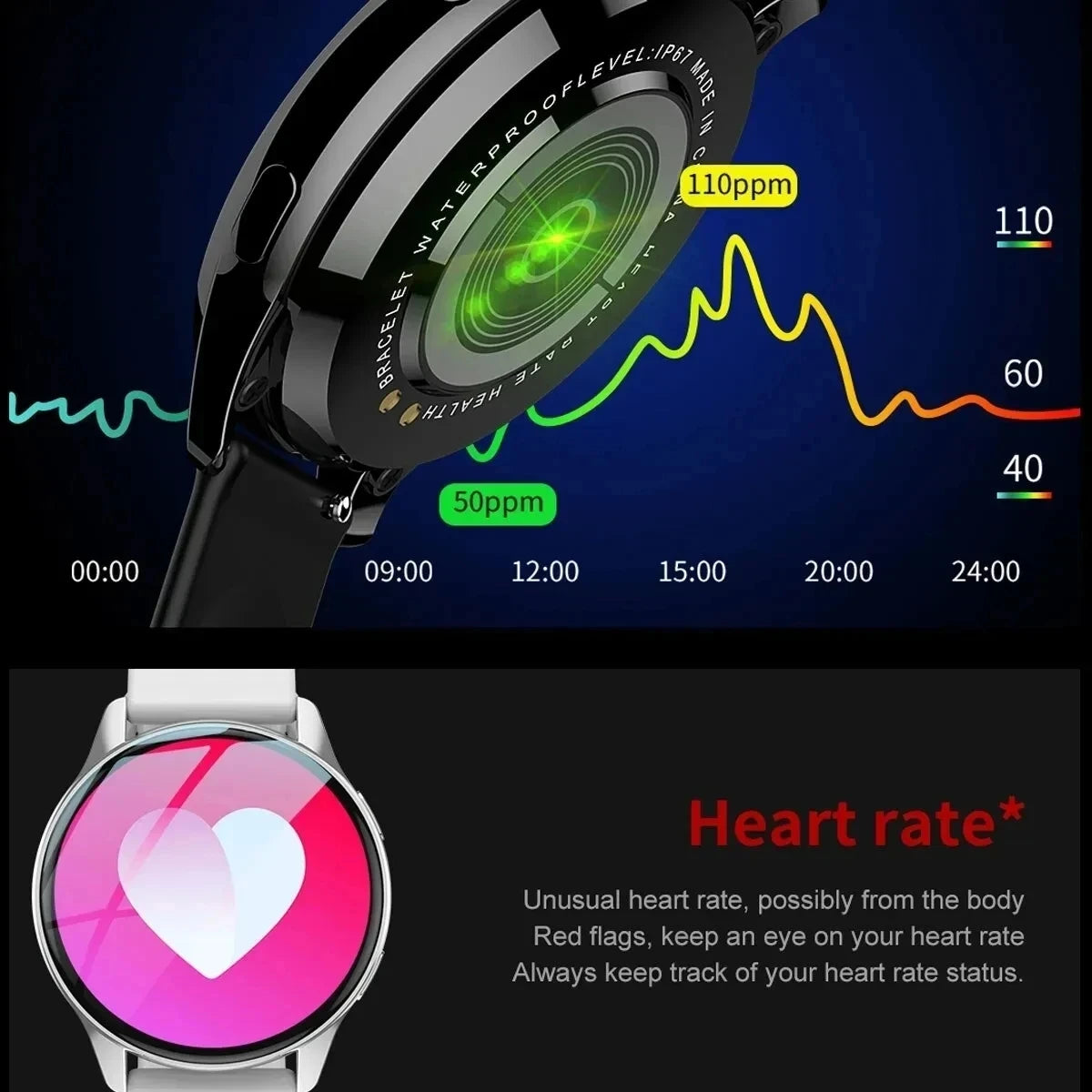 LIGE New Smart Watch 2025 Wireless Charging