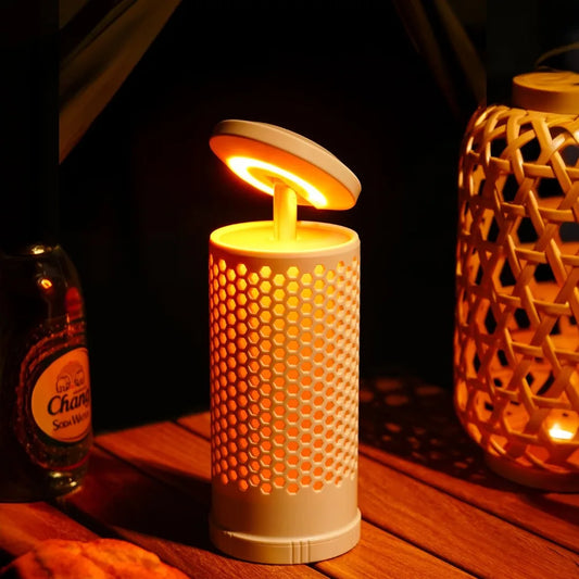 Outdoor Multi-functional Atmosphere Light, Retractable Camping Light, Campsite Canopy Tent, LED Charging Lighting, Hanging Light