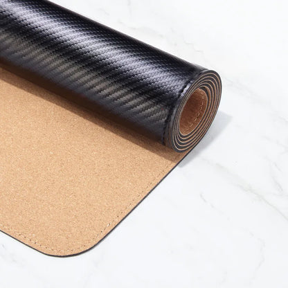 Carbon Fiber Texture Leather Mouse Pad Gaming Desk Mat Design Waterproof Large Mousepad for Keyboard and Computer Desk - MyLootWare