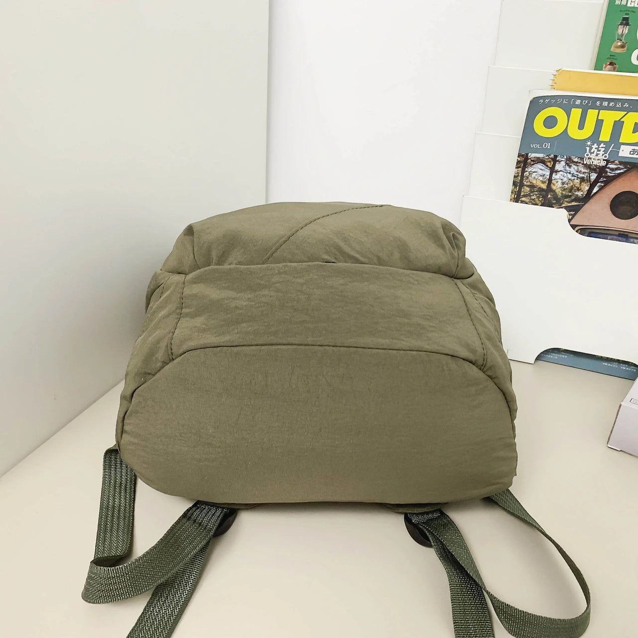 Backpack simple and large-capacity men's and women's travel backpacks leisure summer students waterproof spine backpack. - MyLootWare