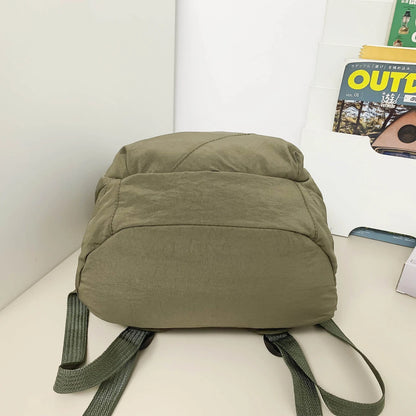 Backpack simple and large-capacity men's and women's travel backpacks leisure summer students waterproof spine backpack. - MyLootWare