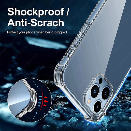 Luxury Shockproof Clear Phone Cases For iPhone 16