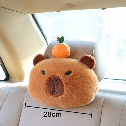 KAPIBARA Plush Toy Capybara Car Pillow Seat Belt