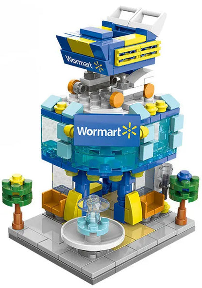 House Building Blocks Mini City Store Street View