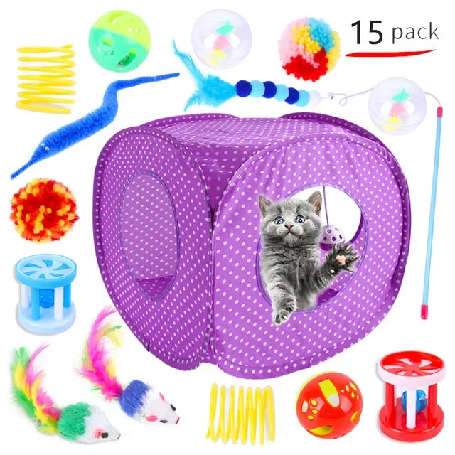Funny Cat Tent Mouse Supplies Simulation Fish