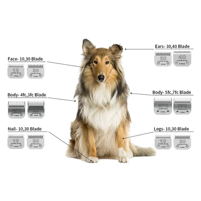 Detachable Pet Dog Grooming Clipper Ceramic Edge