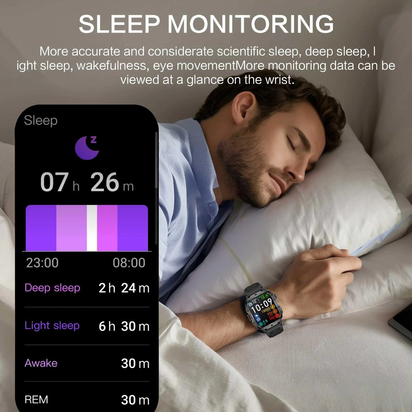 Men's Smart Watch with BT Call Support, IP68