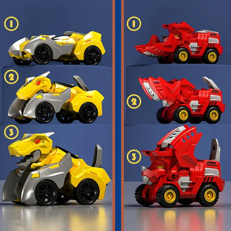 2 In 1 Deformation Dinosaur Toy Robot Transformation Car Dino Action Figure Toys for Boy PVC Car Children Fun Gifts - MyLootWare