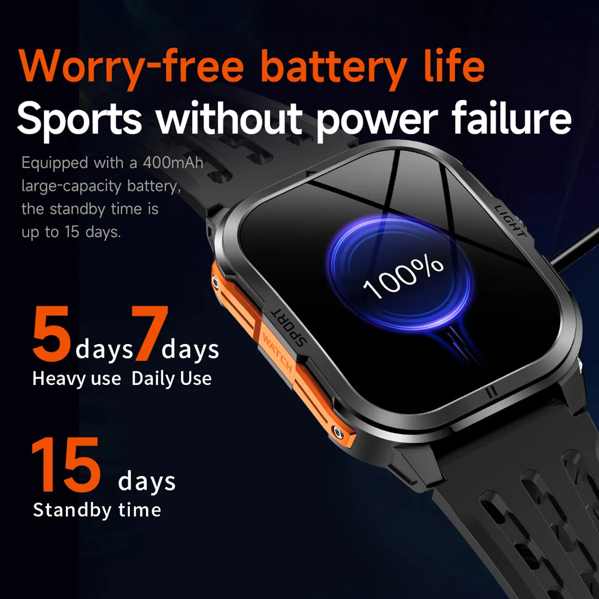 Smartwatch for men 2.01 "high-definition 240*296