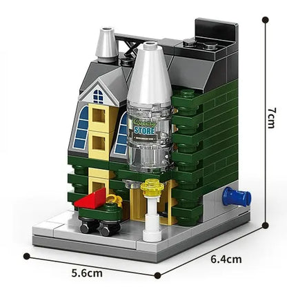 House Building Blocks Mini City Store Street View