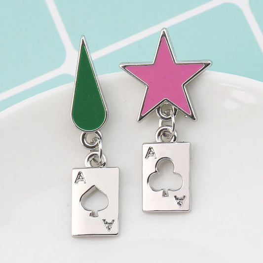 Hisoka Anime-themed Five-pointed Star Teardrop