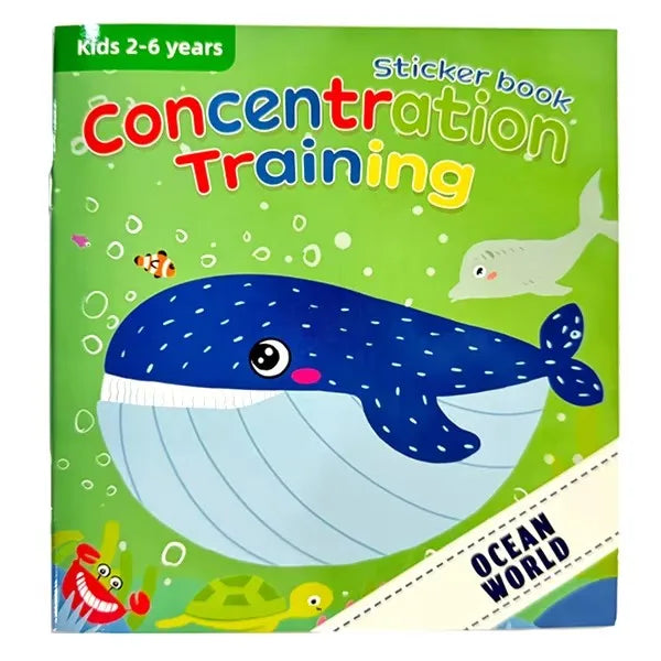 Montessori Toys Cartoon Sticker Books Focus on