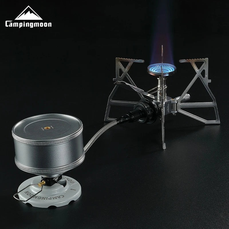 CAMPINGMOON Camping can be done with Inverted High-altitude Flat Gas Cylinders,Stoves,Extension Pipes with Valves, and Gas Pipes - MyLootWare