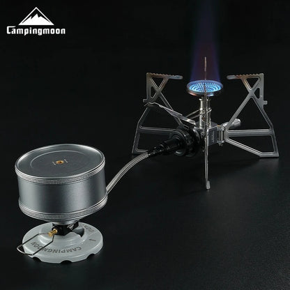 CAMPINGMOON Camping can be done with Inverted High-altitude Flat Gas Cylinders,Stoves,Extension Pipes with Valves, and Gas Pipes - MyLootWare