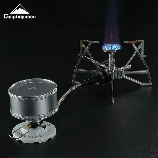CAMPINGMOON Camping can be done with Inverted High-altitude Flat Gas Cylinders,Stoves,Extension Pipes with Valves, and Gas Pipes - MyLootWare