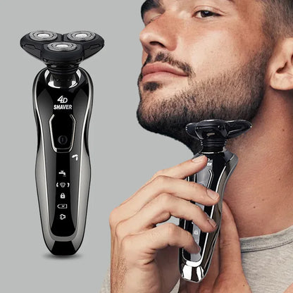 Professional men's electric shaver, with smooth