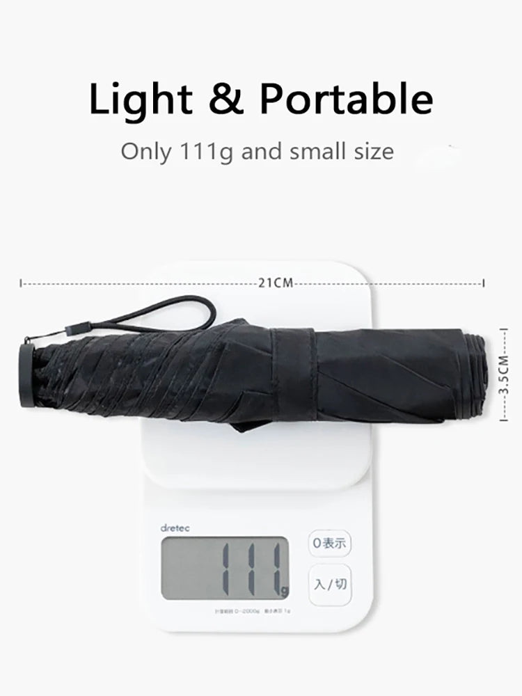 Parachase Pencil Folding UV Umbrella Carbon Fiber