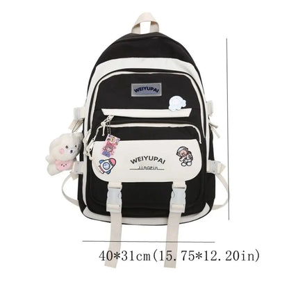 Portable Ins Students School Bags Large Capacity