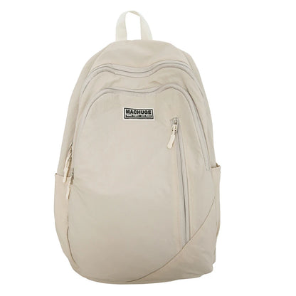 Backpack simple and large-capacity men's and women's travel backpacks leisure summer students waterproof spine backpack. - MyLootWare