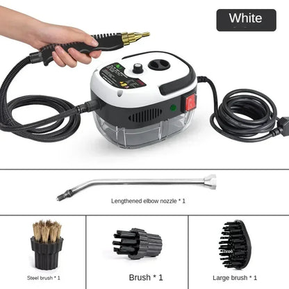 2500W High Pressure and Temperature Handhled Steam Cleaner Commercial Household Air Conditioner Kitchen Hood Car Jet Washer 220V - MyLootWare
