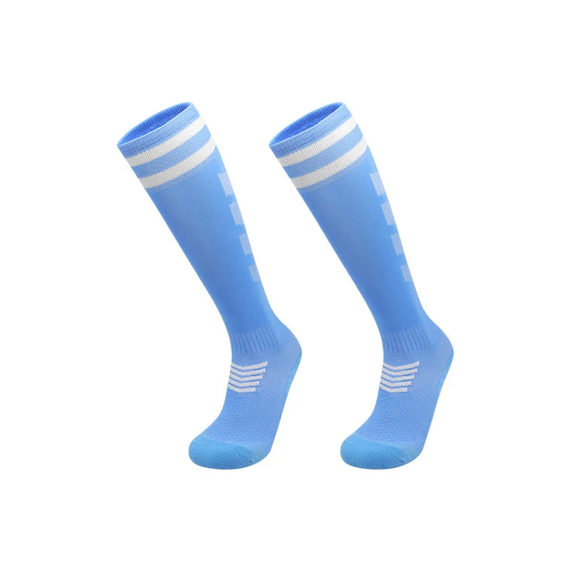 Towel Bottom Soccer Socks Breathable Knee High