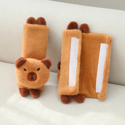 KAPIBARA Plush Toy Capybara Car Pillow Seat Belt