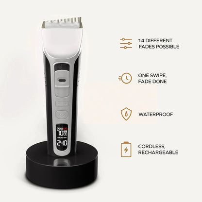Electric Hair Clipper Unique Shaped Moving Blade Hair Trimmer LCD Display USB Rechargeable For Salon Men Hair Cutting Barber - MyLootWare